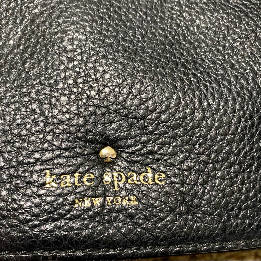 Kate Spade Black Front Flap Shoulder Bag - Picture 6 of 9